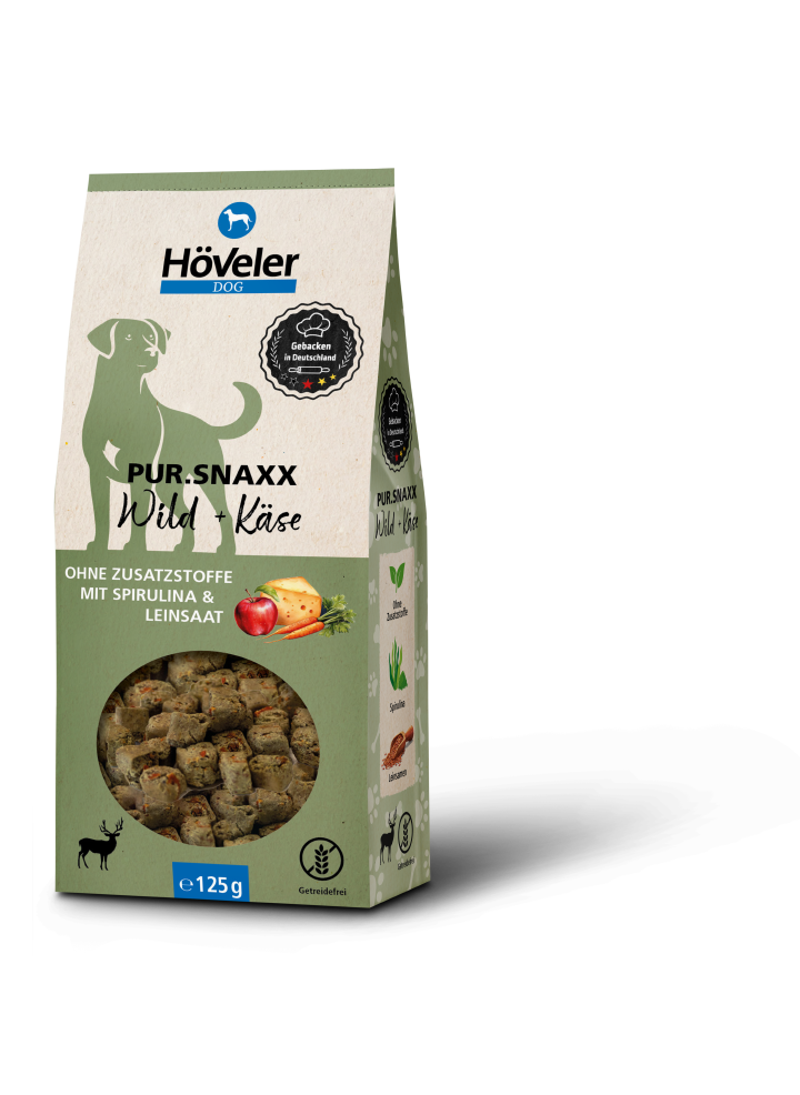 Höveler DOG Pur.SNAXX Wild + Käse